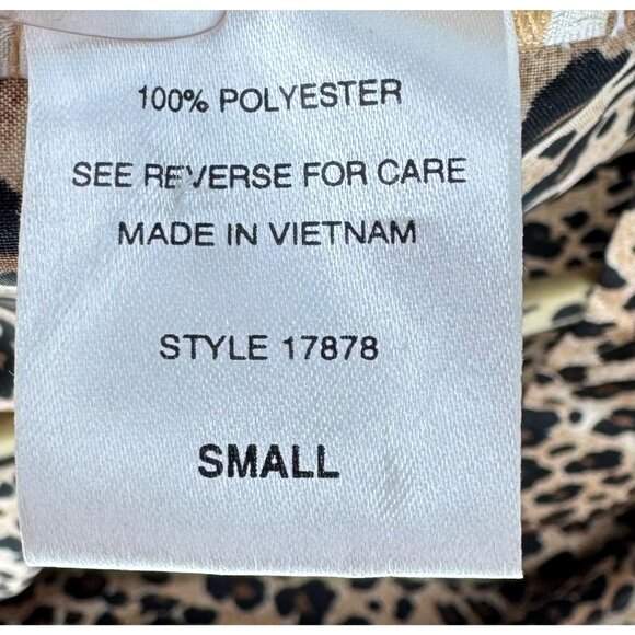 Inner Most Kimono Robe Nightgown Leopard Print - Picture 10 of 10